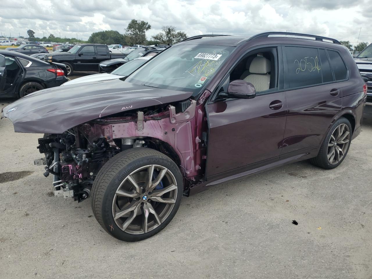 Image 1 of 2022 BMW X7 M50I 2022 with VIN 5UXCX6C01N9J96474