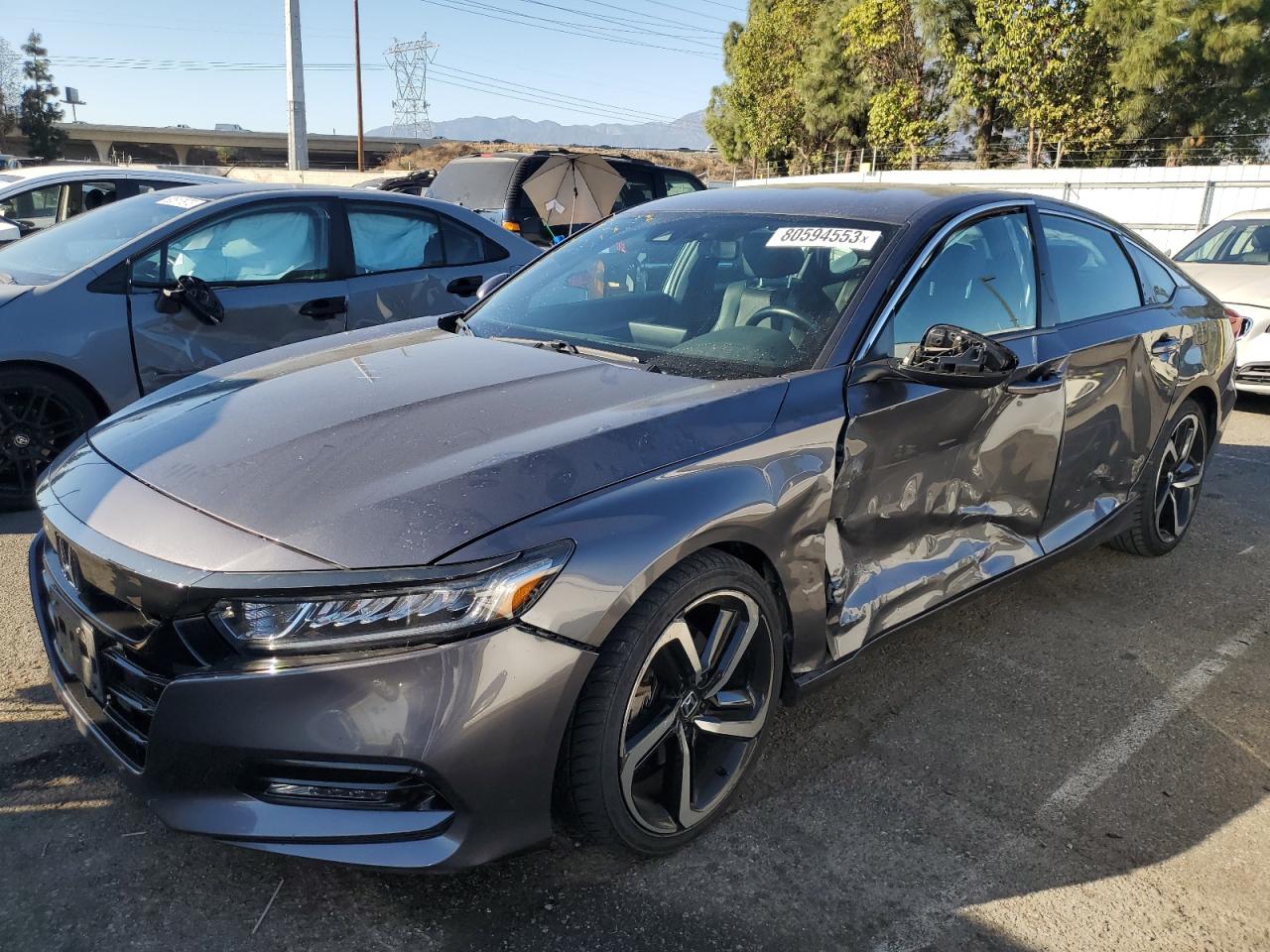 Image 1 of 2020 HONDA ACCORD SPORT 2020 with VIN 1HGCV1F37LA091824