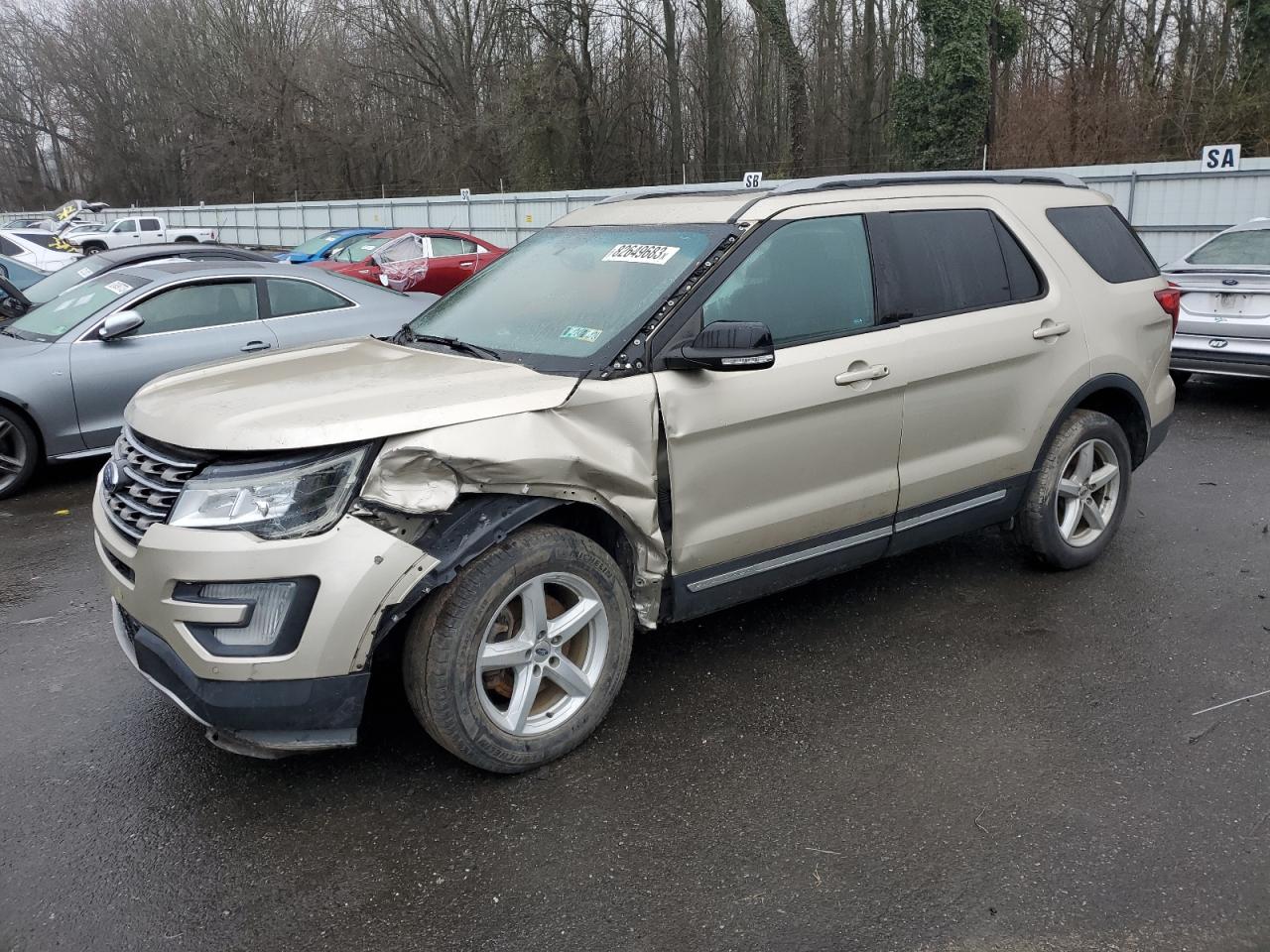 Image 1 of 2017 FORD EXPLORER XLT 2017 with VIN 1FM5K8D86HGC12950