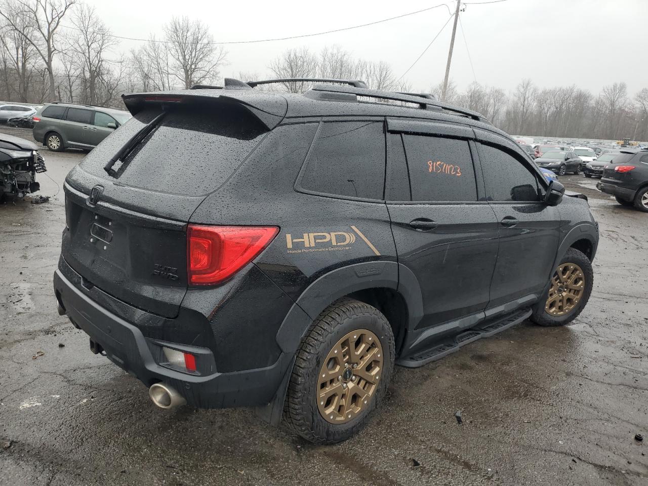 Изображение 3 2023 HONDA PASSPORT ELITE 2023 с VIN 5FNYF8H04PB003502