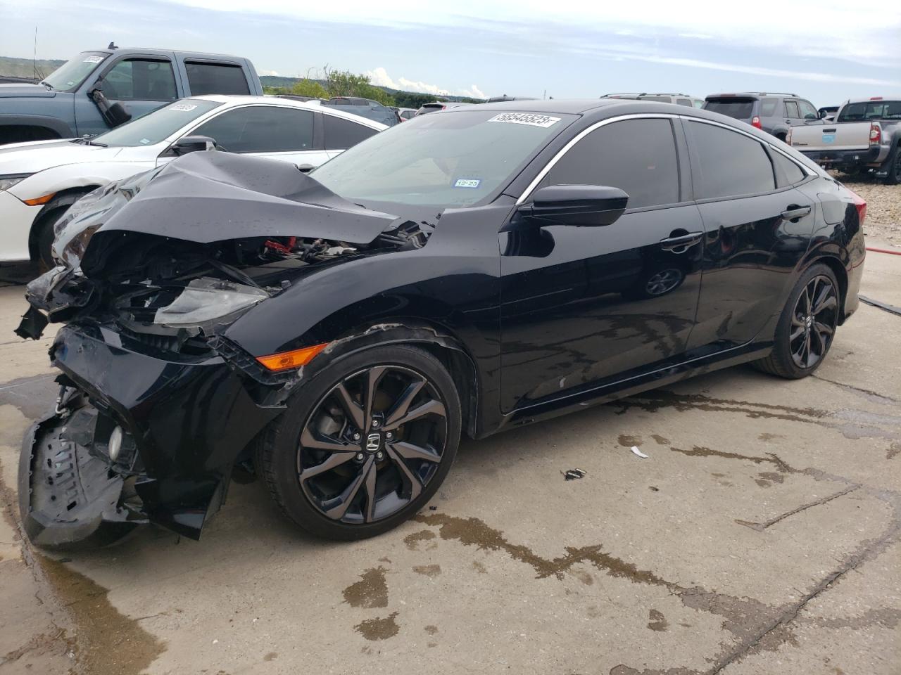Image 1 of 2019 HONDA CIVIC SPORT 2019 with VIN 19XFC2F87KE013705