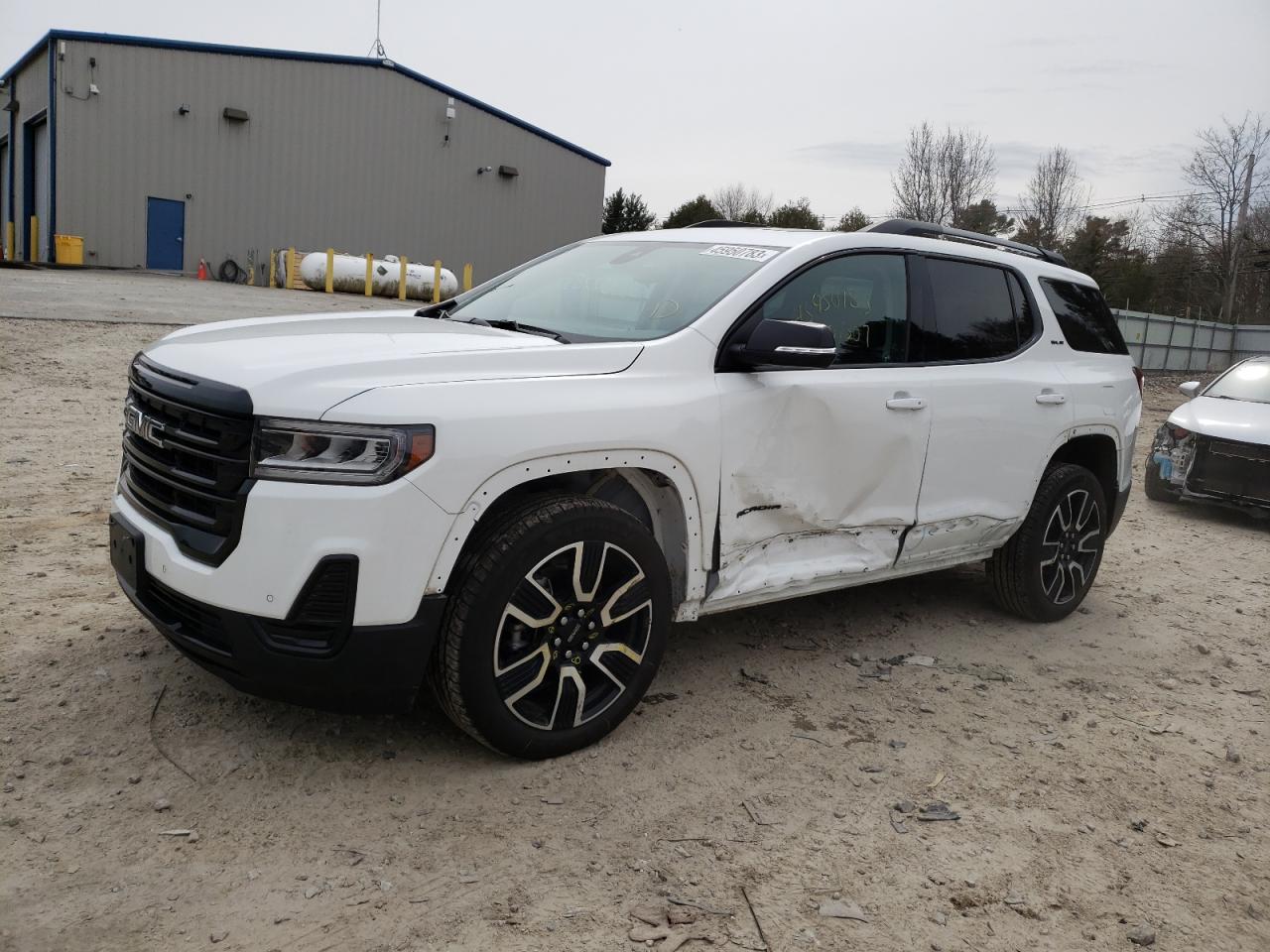 Image 1 of 2021 GMC ACADIA SLE 2021 with VIN 1GKKNRLS8MZ210640