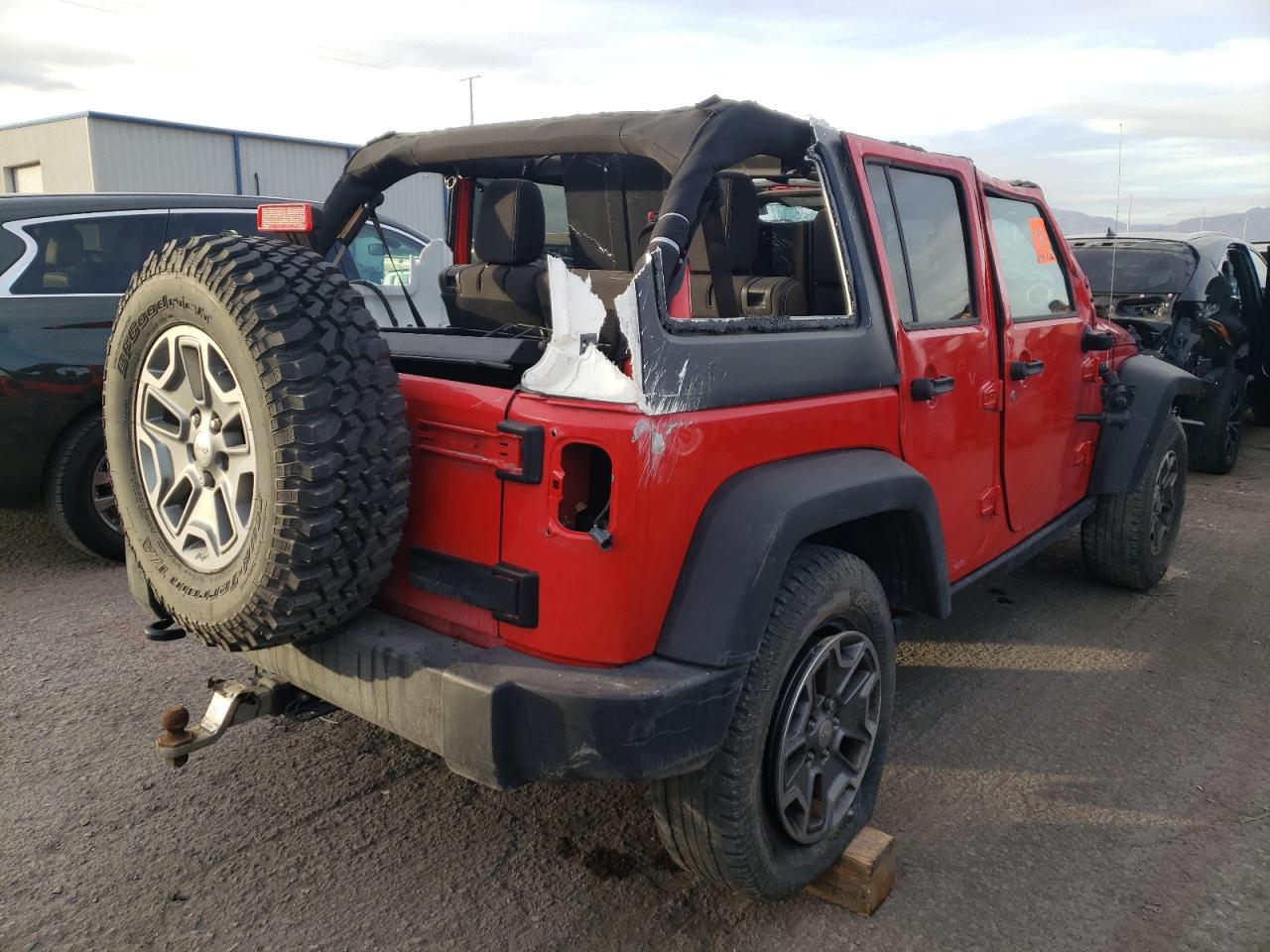 Image 3 of 2017 JEEP WRANGLER UNLIMITED RUBICON 2017 with VIN 1C4BJWFG0HL599697