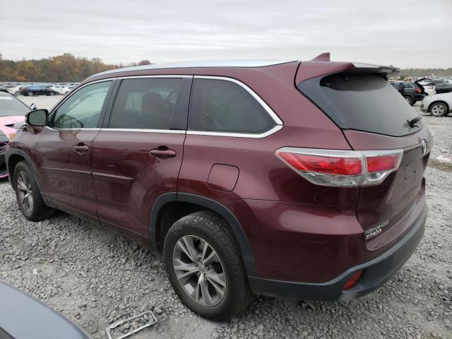 Изображение 2 2014 TOYOTA HIGHLANDER XLE 2014 с VIN 5TDKKRFH1ES015230