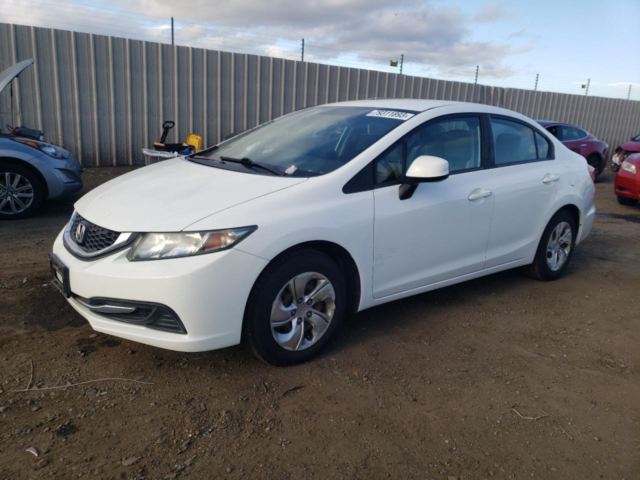 Image 1 of 2013 HONDA CIVIC LX 2013 with VIN 19XFB2F59DE213416