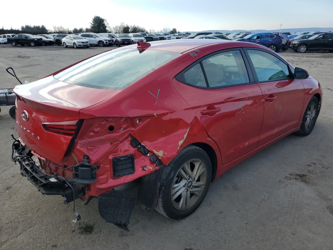 Image 3 of 2020 HYUNDAI ELANTRA SEL 2020 with VIN 5NPD84LF4LH619113