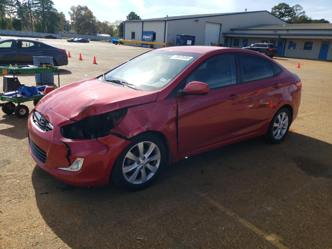 Image 1 of 2014 HYUNDAI ACCENT GLS 2014 with VIN KMHCU4AE1EU761702