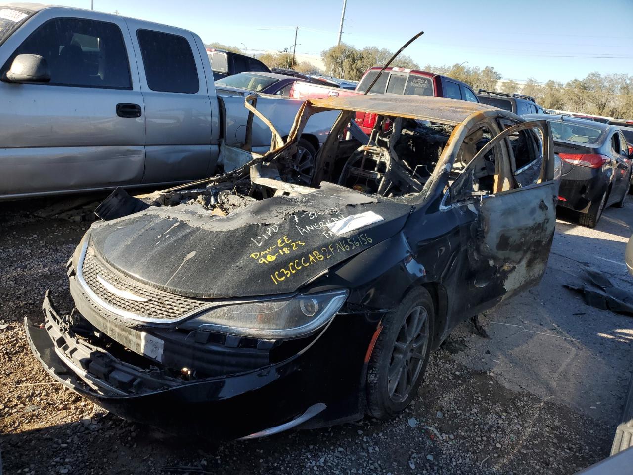 Image 1 of 2015 CHRYSLER 200 LIMITED 2015 with VIN 1C3CCCAB2FN656156
