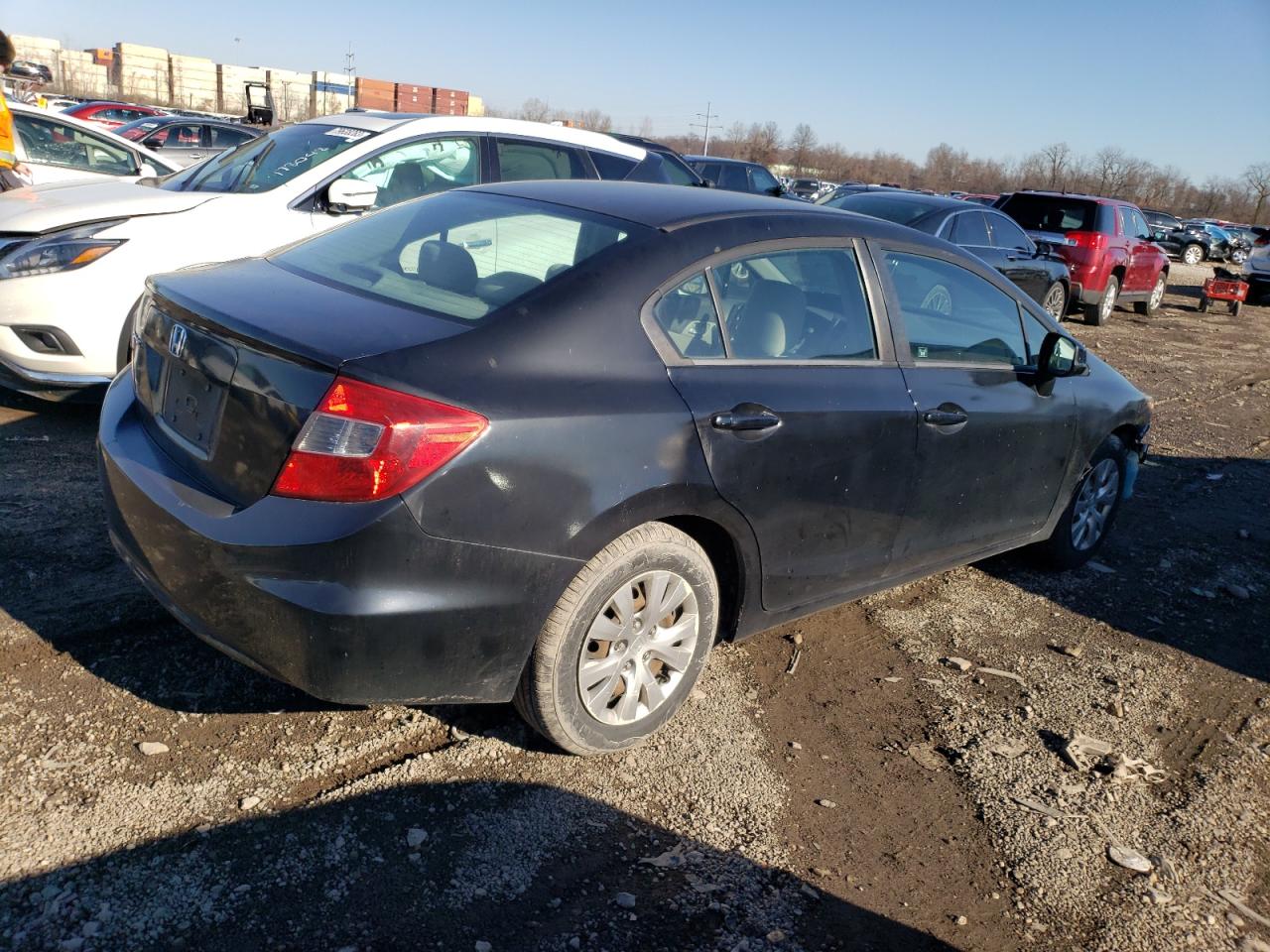 Image 3 of 2012 HONDA CIVIC LX 2012 with VIN 2HGFB2F48CH050799