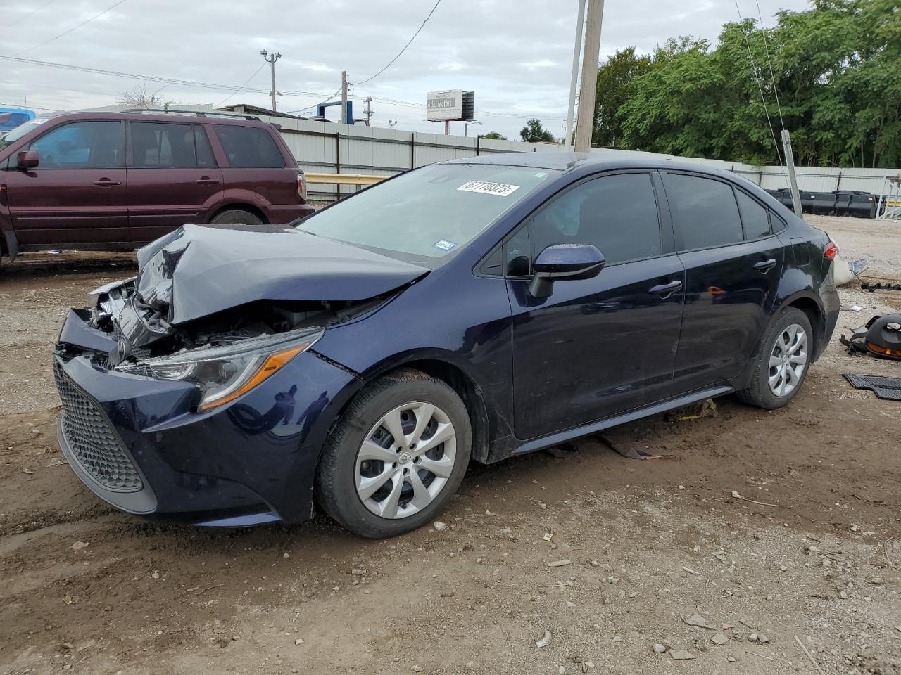 Image 1 of 2022 TOYOTA COROLLA LE 2022 with VIN 5YFEPMAE6NP285190
