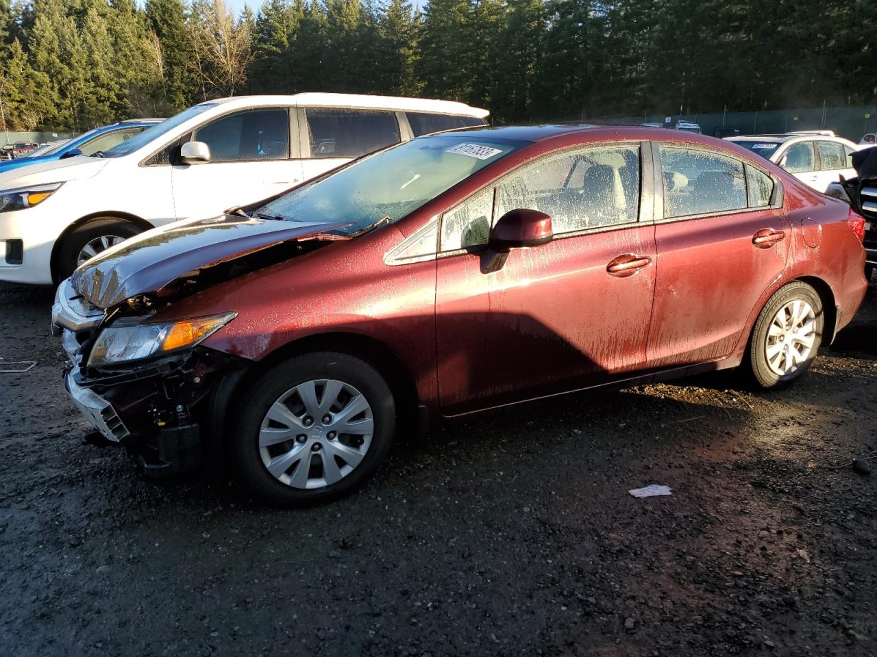 Изображение 1 2012 HONDA CIVIC LX 2012 с VIN 19XFB2F51CE389679