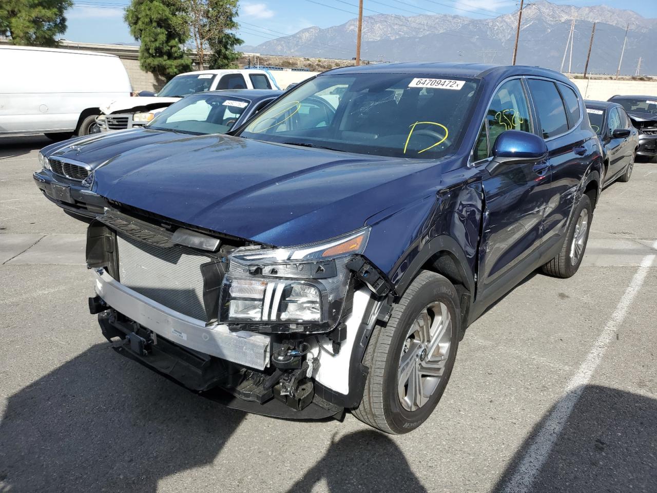 Image 2 of 2022 HYUNDAI SANTA FE SE 2022 with VIN 5NMS1DAJ2NH445805