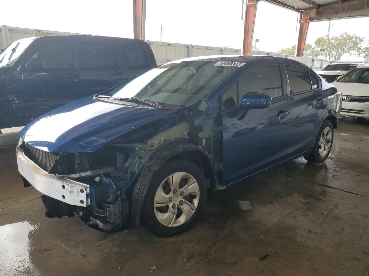 Image 1 of 2014 HONDA CIVIC LX 2014 with VIN 19XFB2F57EE066711