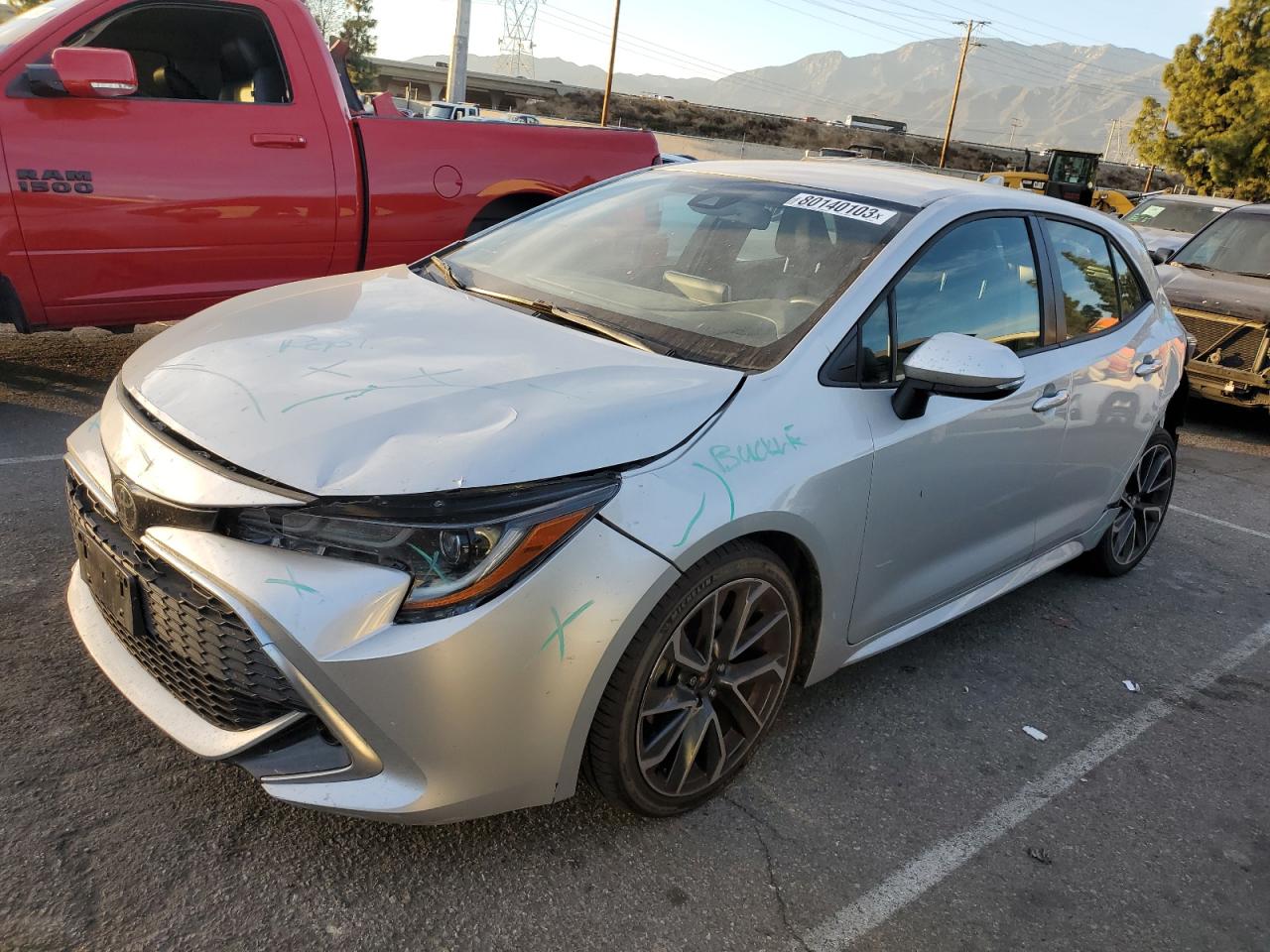 Изображение 1 2019 TOYOTA COROLLA SE 2019 с VIN JTNK4RBEXK3032509