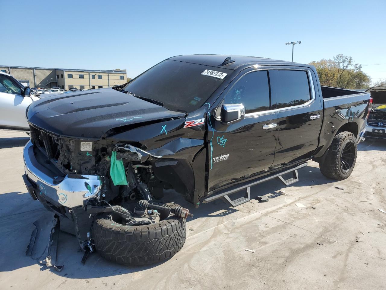 Изображение 1 2021 CHEVROLET SILVERADO K1500 LTZ 2021 с VIN 3GCUYGED6MG124936
