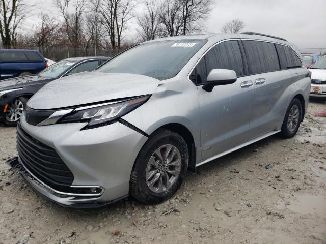 Image 1 of 2021 TOYOTA SIENNA XLE 2021 with VIN 5TDYSKFC4MS033628