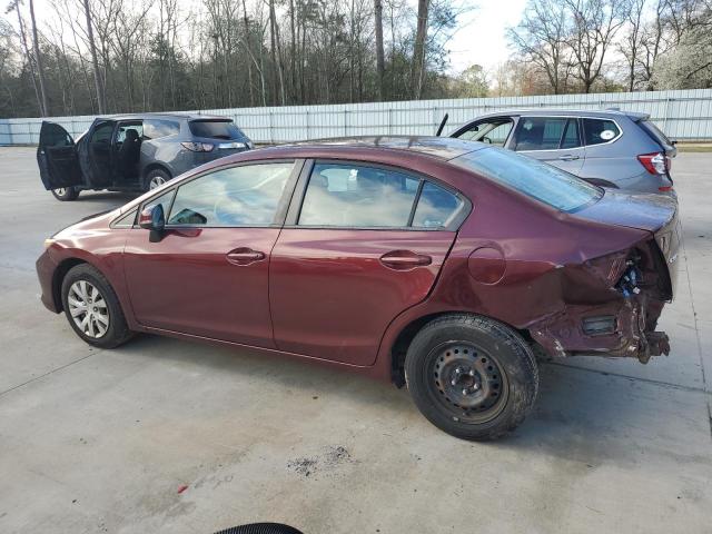 Image 2 of 2012 HONDA CIVIC LX 2012 with VIN 19XFB2F52CE074485
