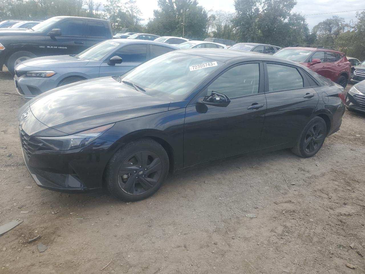Image 1 of 2022 HYUNDAI ELANTRA SEL 2022 with VIN KMHLM4AGXNU332933