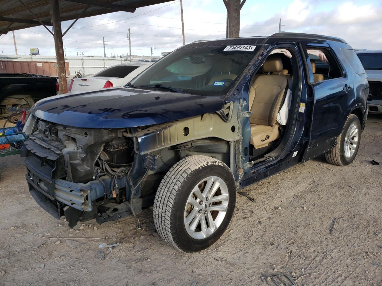 Image 1 of 2017 FORD EXPLORER XLT 2017 with VIN 1FM5K7DH2HGA78755