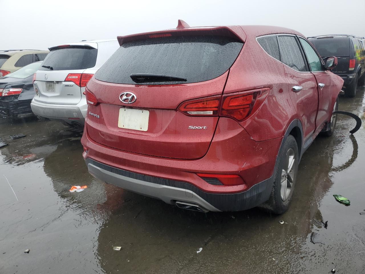 Image 3 of 2017 HYUNDAI SANTA FE SPORT  2017 with VIN 5XYZT3LB9HG408094