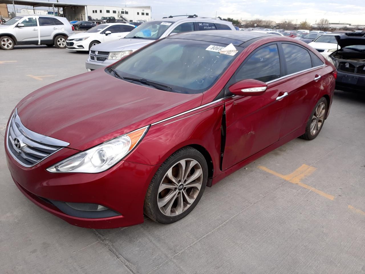 Изображение 1 2014 HYUNDAI SONATA SE 2014 с VIN 5NPEC4AB1EH844661