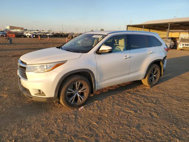 Image 1 of 2016 TOYOTA HIGHLANDER XLE 2016 with VIN 5TDJKRFH0GS237031