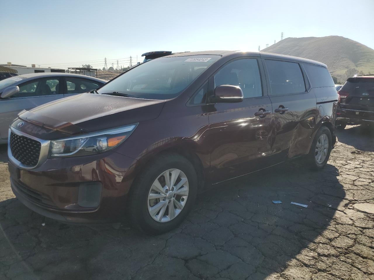 Image 1 of 2017 KIA SEDONA LX 2017 with VIN KNDMB5C12H6232587