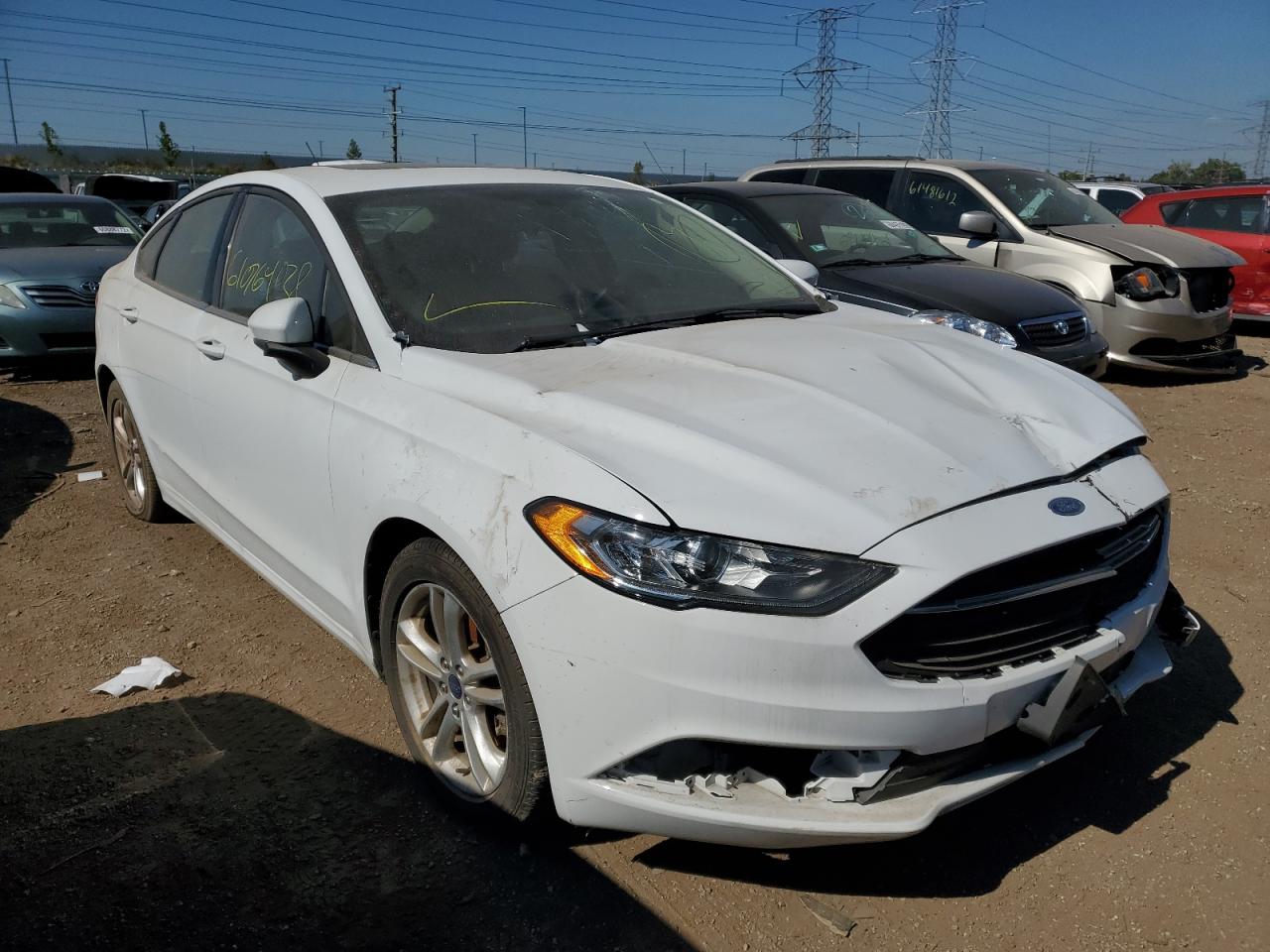 Изображение 1 2018 FORD FUSION SE 2018 с VIN 3FA6P0HD5JR284567