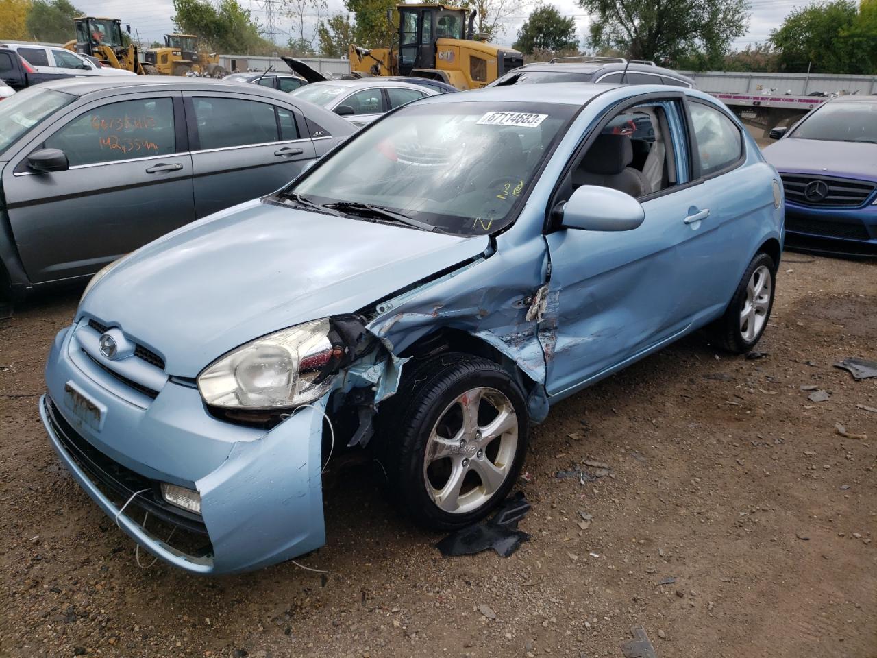 Image 1 of 2008 HYUNDAI ACCENT SE 2008 with VIN KMHCN36C18U079910