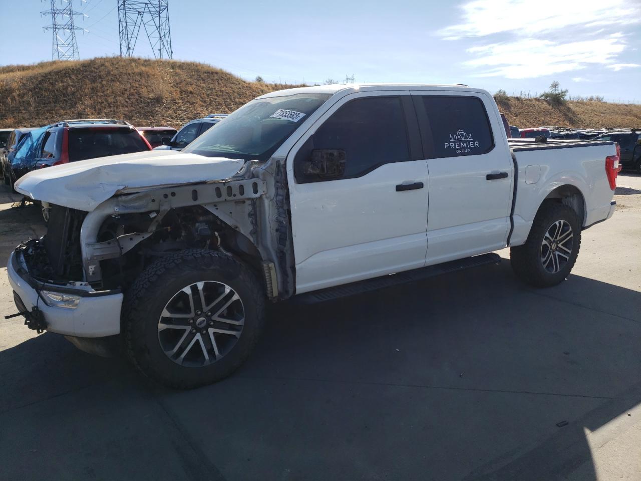 Image 1 of 2021 FORD F150 SUPERCREW 2021 with VIN 1FTFW1E88MFB09922