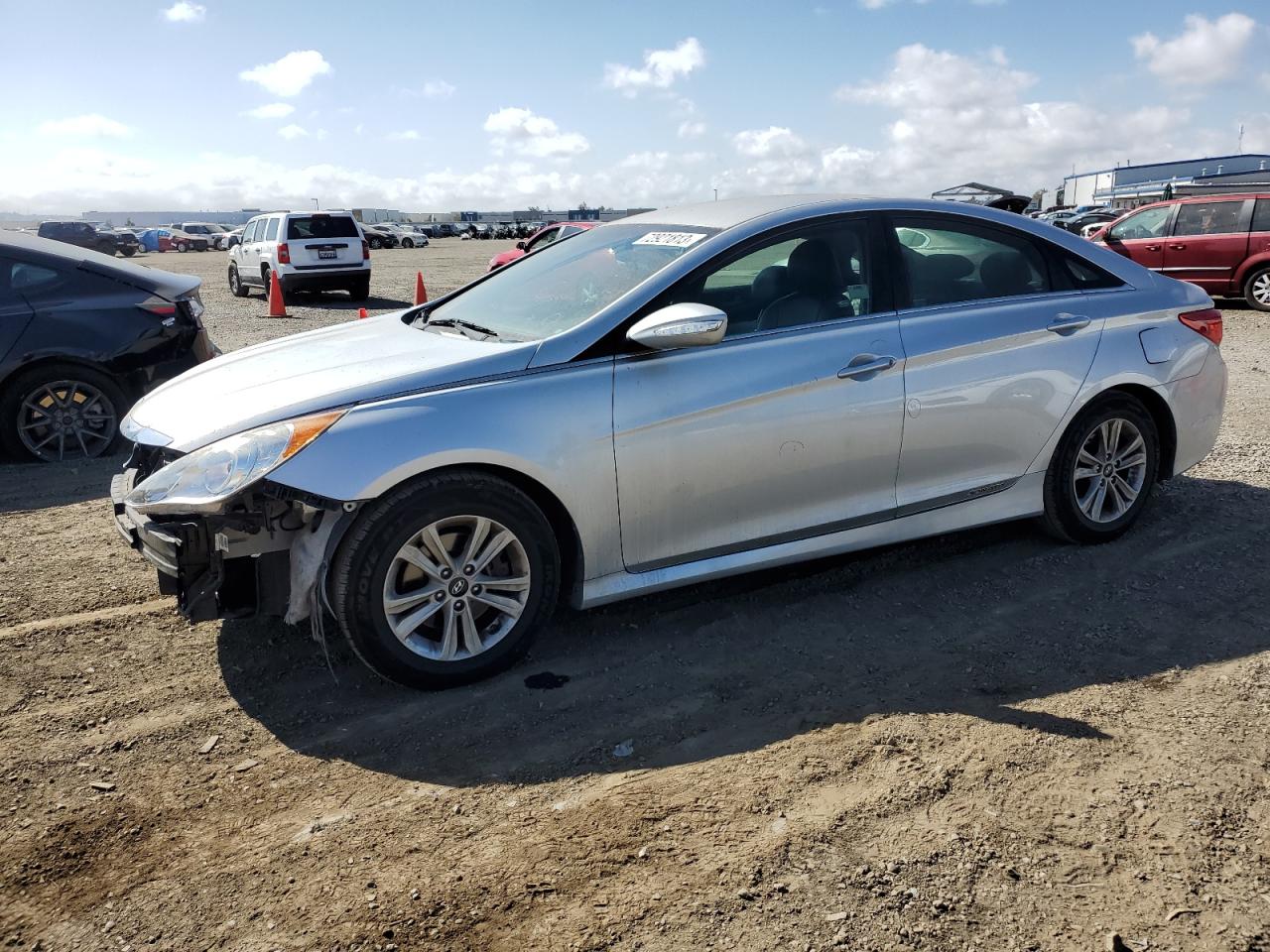 Image 1 of 2014 HYUNDAI SONATA GLS 2014 with VIN 5NPEB4AC4EH814453