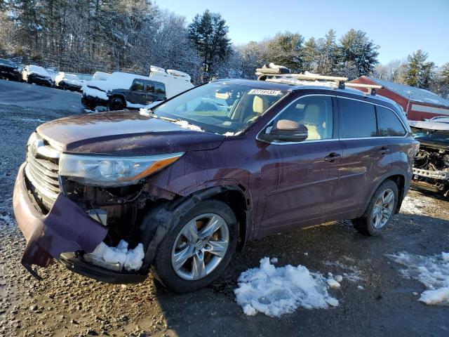 Image 1 of 2015 TOYOTA HIGHLANDER LIMITED 2015 with VIN 5TDDKRFH8FS133270