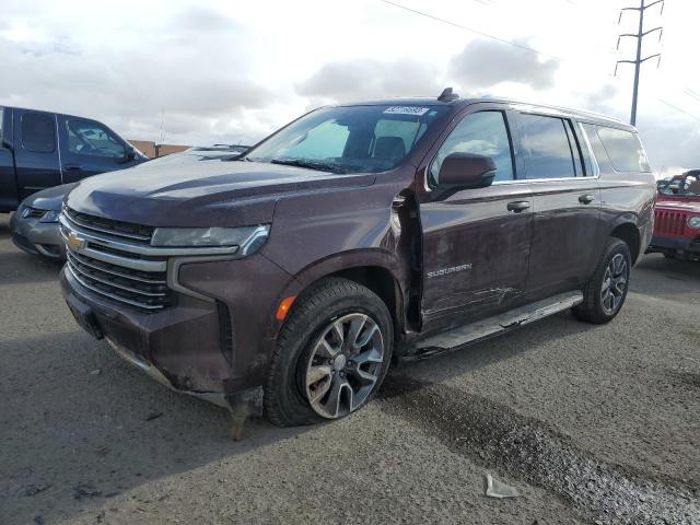 Image 1 of 2022 CHEVROLET SUBURBAN K1500 LT 2022 with VIN 1GNSKCKD9NR265658