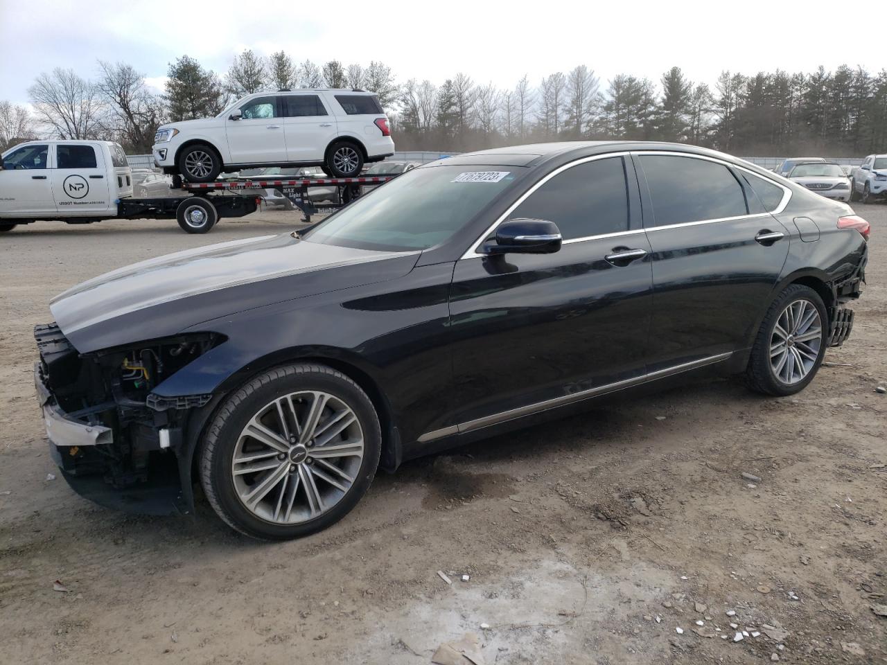 Image 1 of 2018 GENESIS G80 BASE 2018 with VIN KMHGN4JEXJU250532