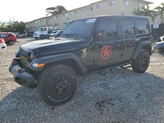 Image 1 of 2022 JEEP WRANGLER UNLIMITED SPORT 2022 with VIN 1C4HJXDM0NW129804
