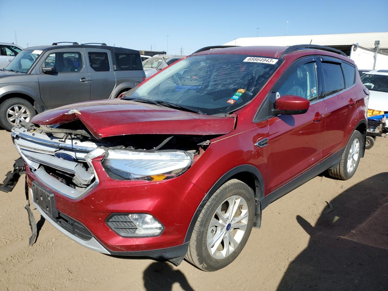 Image 1 of 2018 FORD ESCAPE SEL 2018 with VIN 1FMCU9HD6JUA09854