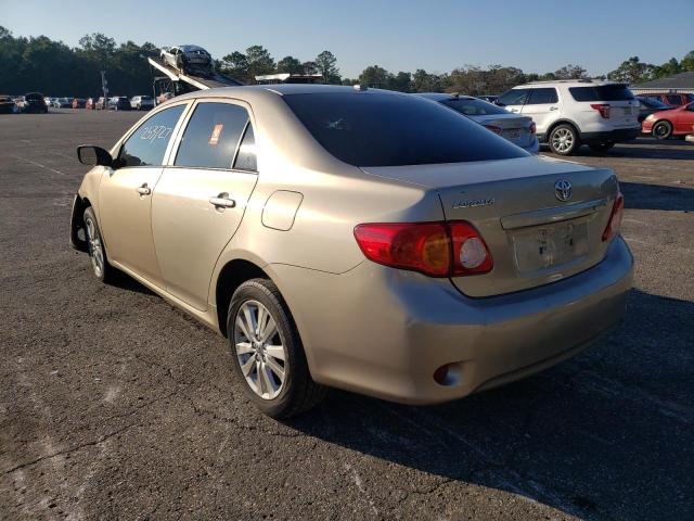Image 3 of 2009 TOYOTA COROLLA BASE 2009 with VIN 2T1BU40EX9C028648
