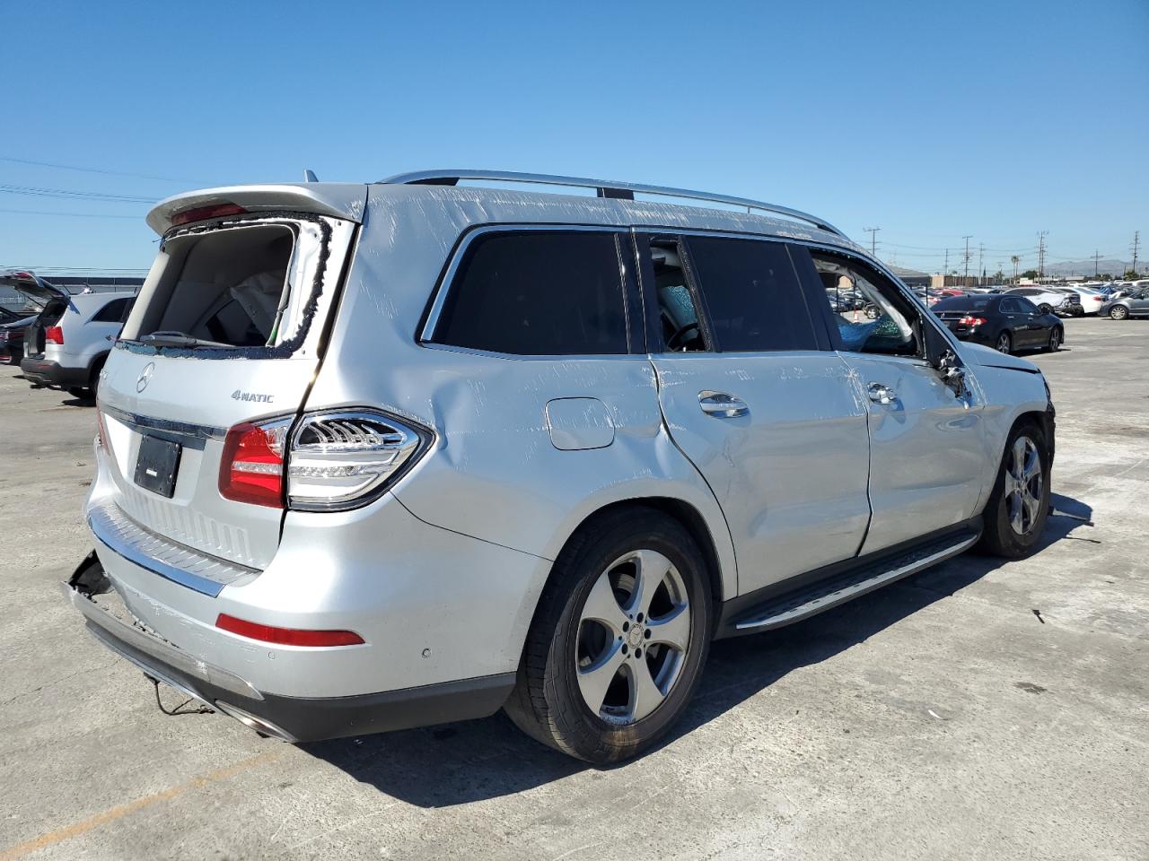 Image 3 of 2017 MERCEDES-BENZ GLS 450 4MATIC 2017 with VIN 4JGDF6EE8HA751839