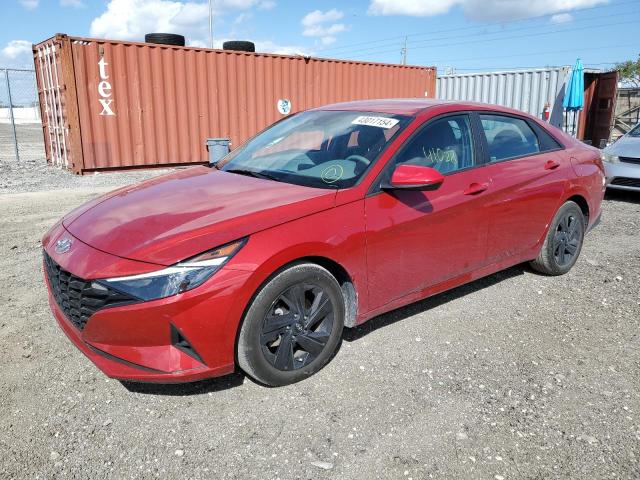 Image 1 of 2023 HYUNDAI ELANTRA BLUE 2023 with VIN KMHLM4AJXPU044067