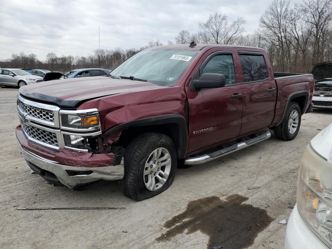 Изображение 1 2014 CHEVROLET SILVERADO K1500 LT 2014 с VIN 3GCUKREC2EG220939