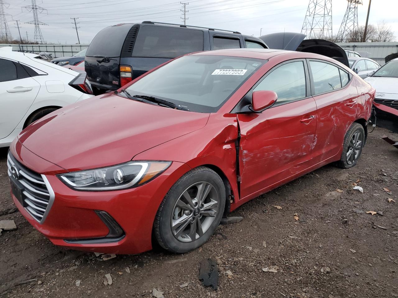 Image 1 of 2018 HYUNDAI ELANTRA SEL 2018 with VIN 5NPD84LF9JH392935