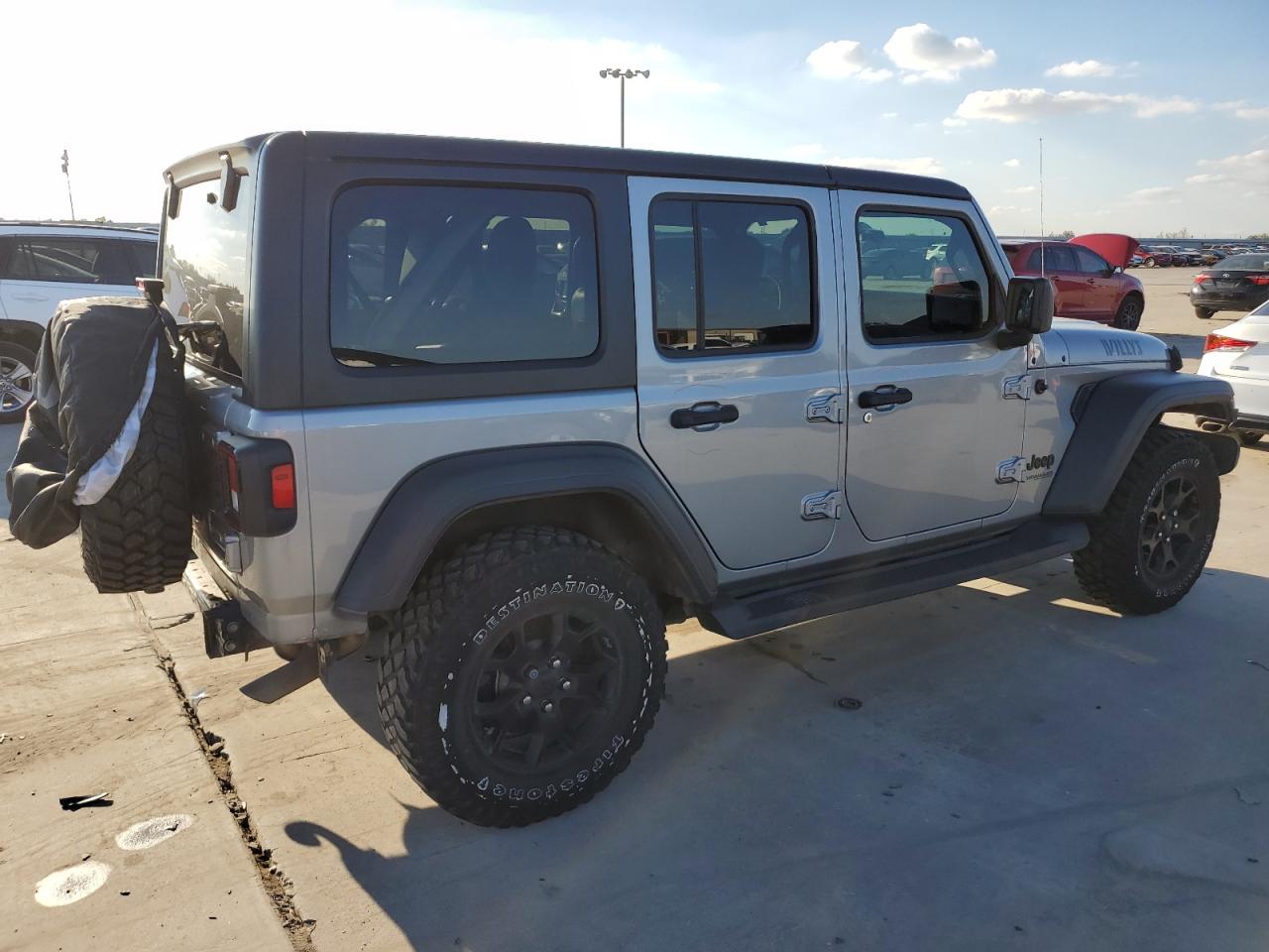 Image 3 of 2021 JEEP WRANGLER UNLIMITED SPORT 2021 with VIN 1C4HJXDG2MW600084