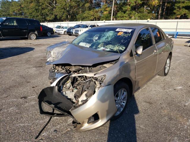 Image 2 of 2009 TOYOTA COROLLA BASE 2009 with VIN 2T1BU40EX9C028648