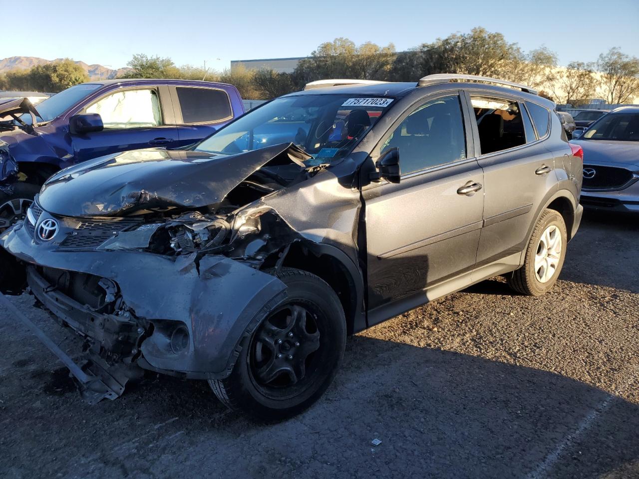 Image 1 of 2015 TOYOTA RAV4 LE 2015 with VIN JTMZFREV8FD075366