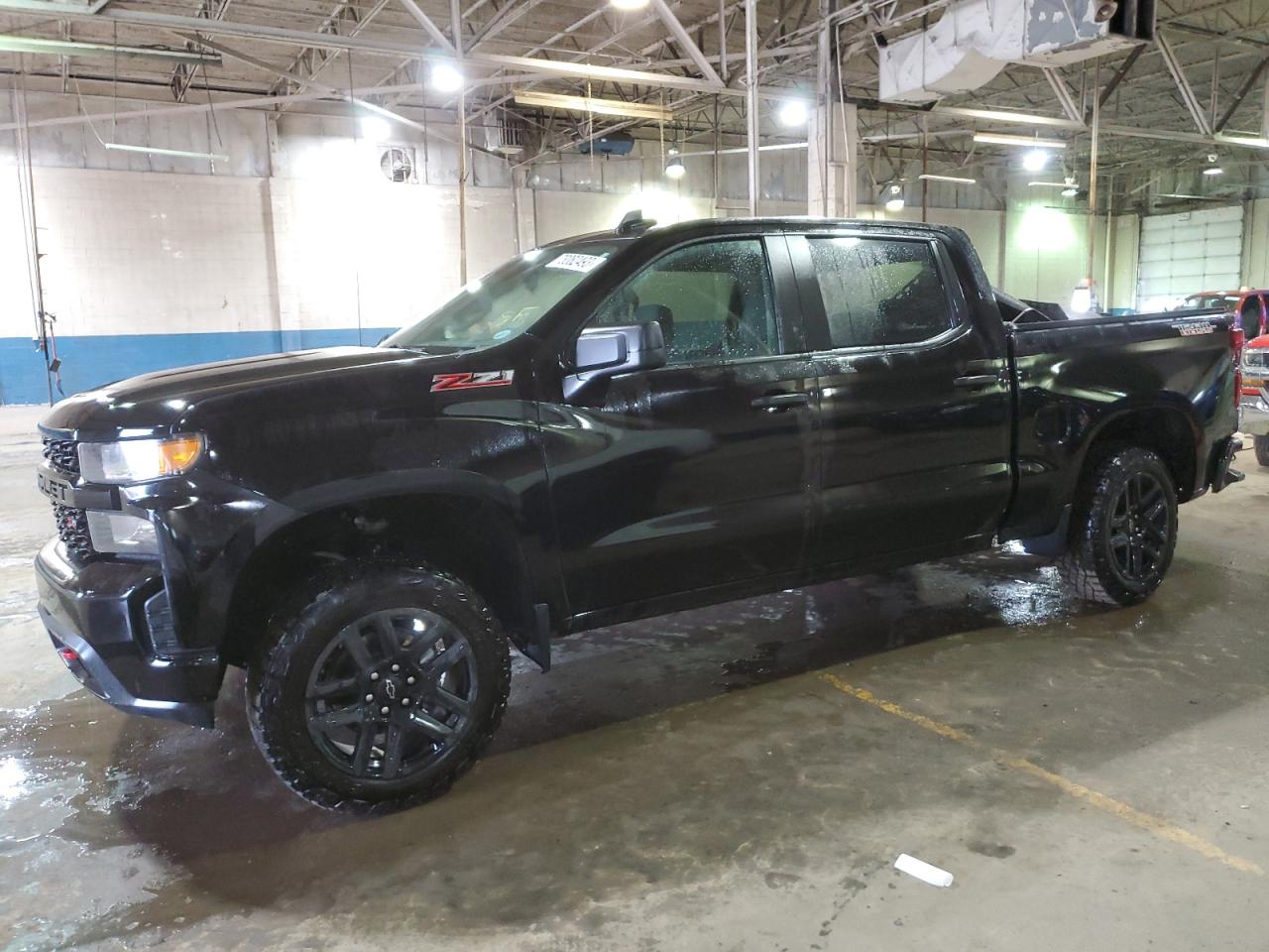 Image 1 of 2021 CHEVROLET SILVERADO K1500 TRAIL BOSS CUSTOM 2021 with VIN 1GCPYCEF9MZ340786