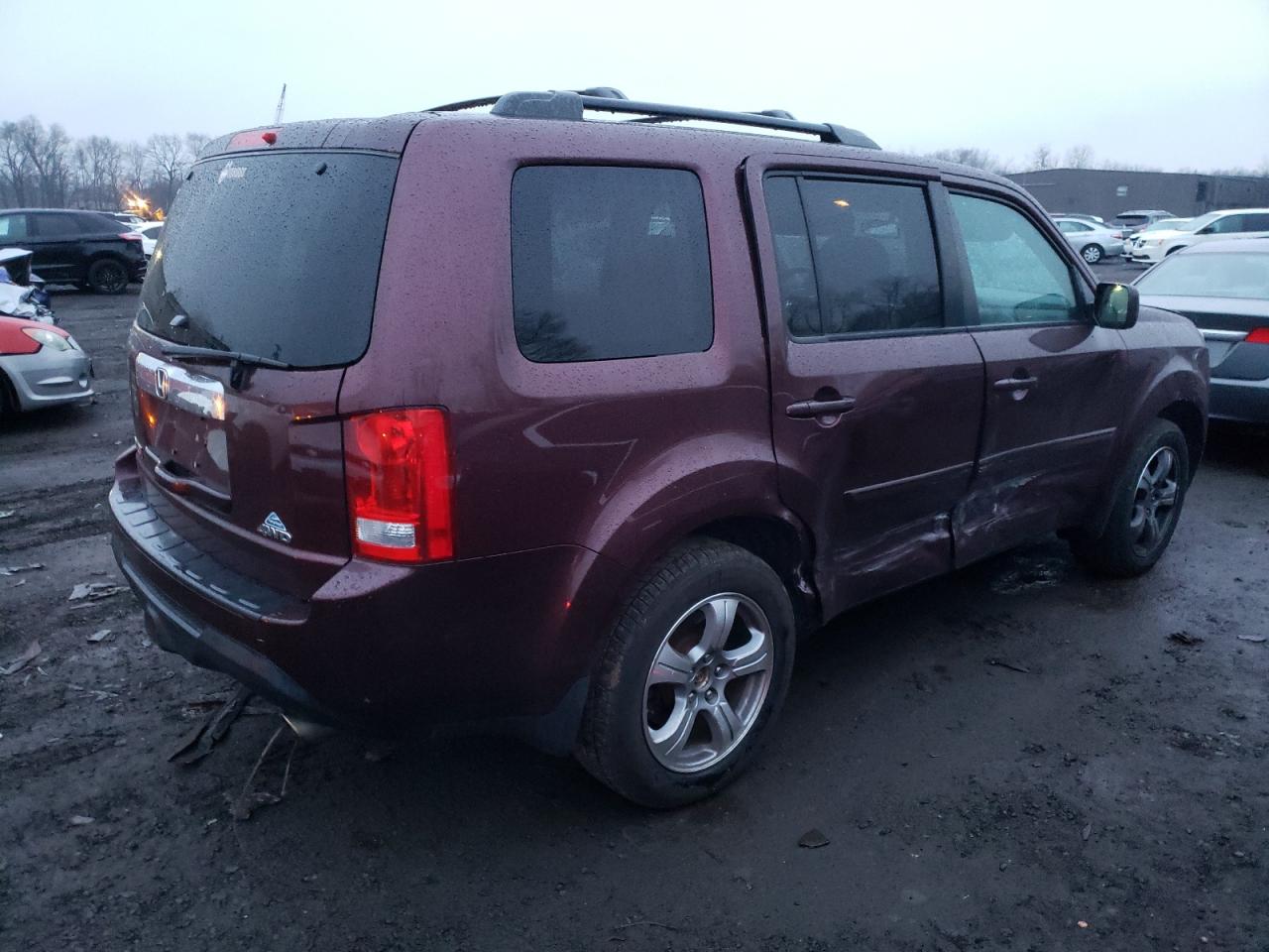 Image 3 of 2013 HONDA PILOT EXL 2013 with VIN 5FNYF4H67DB081510
