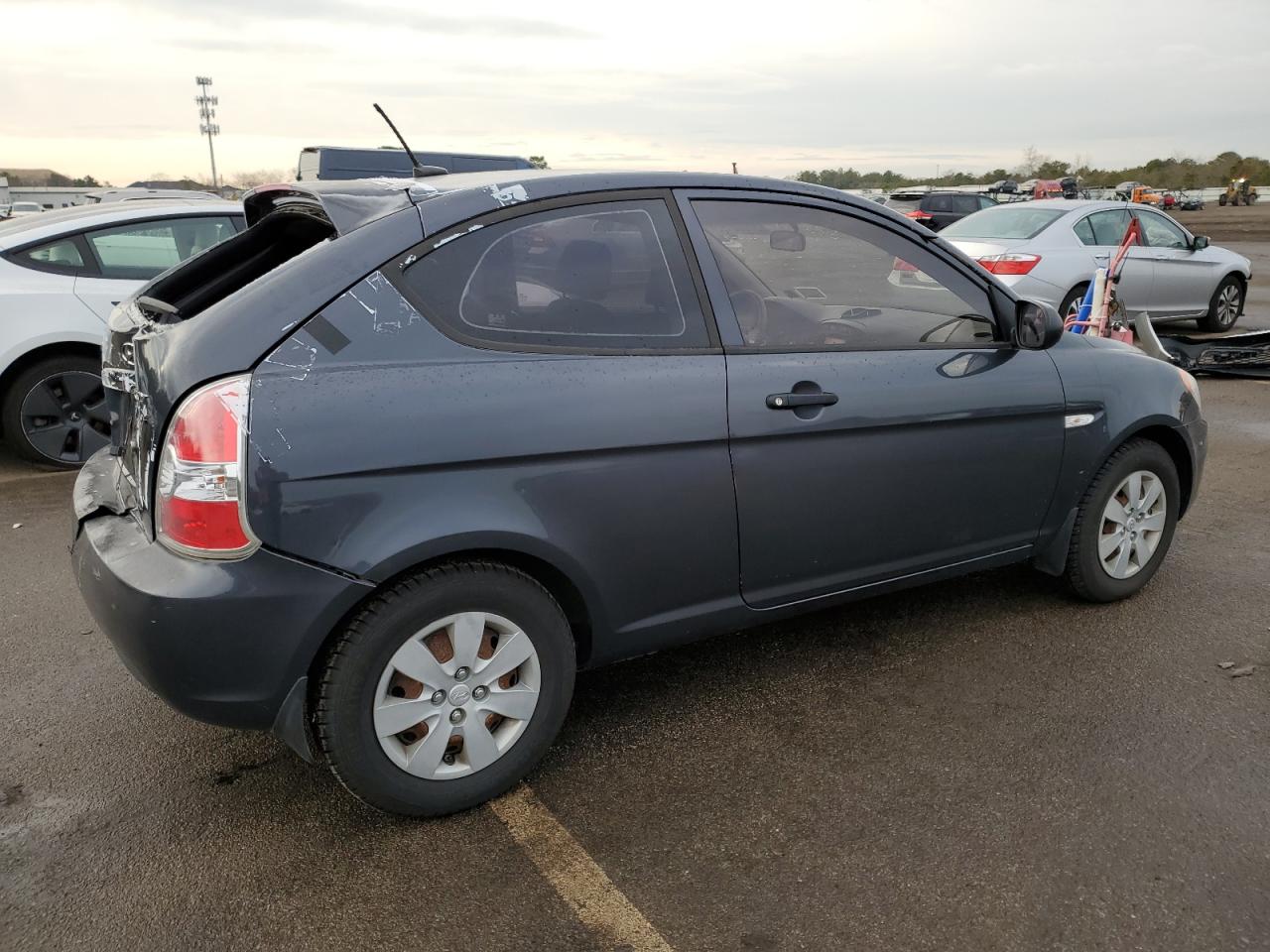 Image 3 of 2010 HYUNDAI ACCENT BLUE 2010 with VIN KMHCM3AC9AU163005