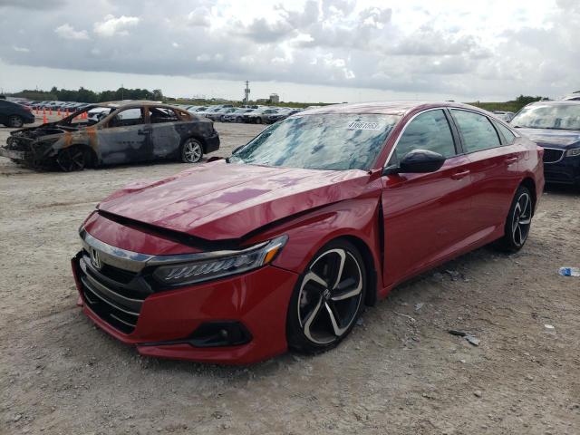 Obraz 1 z 2021 HONDA ACCORD SPORT 2021 z VIN 1HGCV1F31MA044080