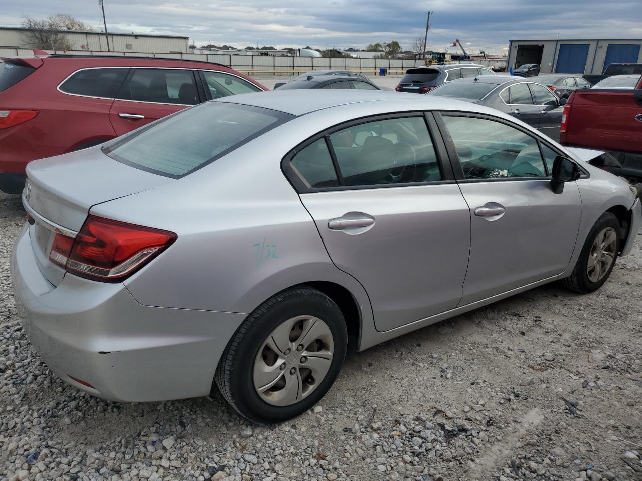 Image 3 of 2013 HONDA CIVIC LX 2013 with VIN 2HGFB2F51DH566352