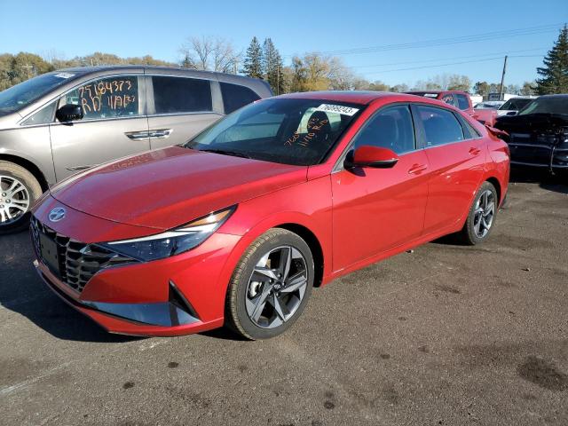 Image 1 of 2023 HYUNDAI ELANTRA LIMITED 2023 with VIN 5NPLP4AG2PH107558